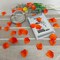 0.45LB Sunset Red Rose Petals for Wedding,2500 Pcs Fake Rose Petals (2.3'')